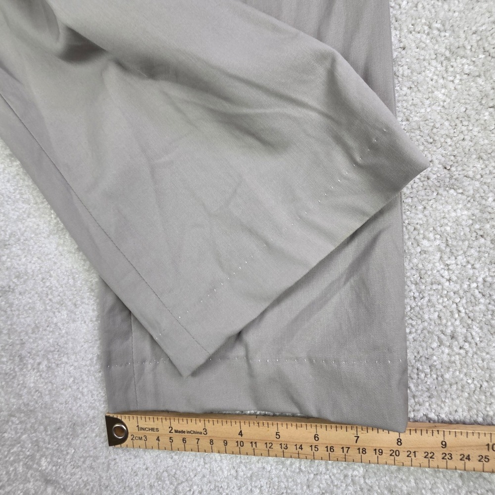 Lafayette 148 New York Barrow Virgin Wool Straight Leg Pants Taupe Grey Size 6 - Picture 11 of 12